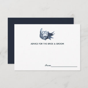 The Blue Seashell Wedding Wedding Advice Cards