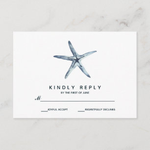 The Blue Starfish   Wedding RSVP