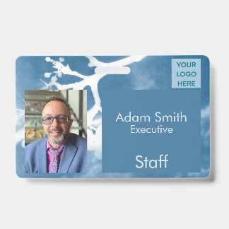 The Blue Steward - Name Badge Horizontal