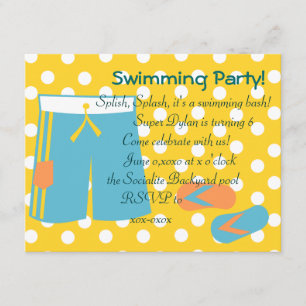 The Blue Swimtrunks Invitation