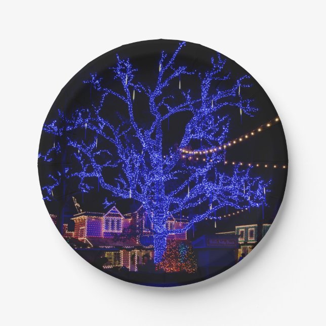 The Blue Tree Greetings Paper Plates (Front)