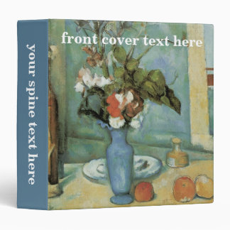 The Blue Vase (Flowers and Fruit) by Paul Cezanne Binder