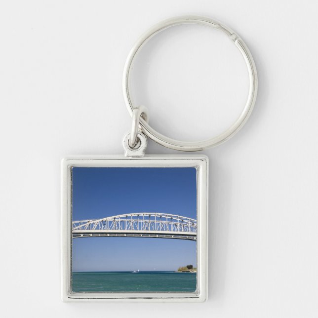 The Blue Water Bridge is a twin-span bridge Keychain (Front)