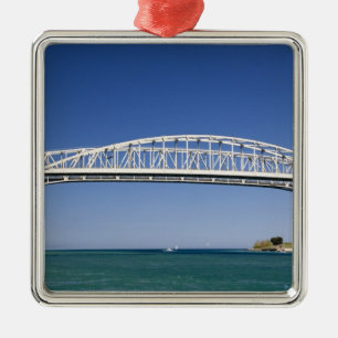 The Blue Water Bridge is a twin-span bridge Metal Ornament