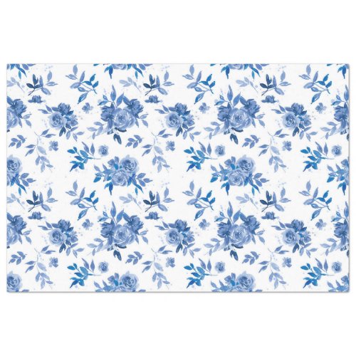 The Blue Watercolor Series Design 6 Tissue Paper