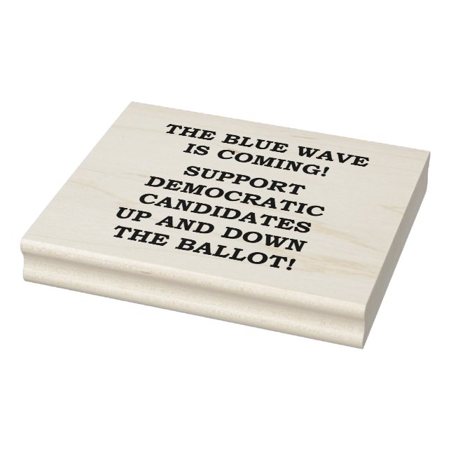 THE BLUE WAVE IS COMING! RUBBER STAMP (Stamp)