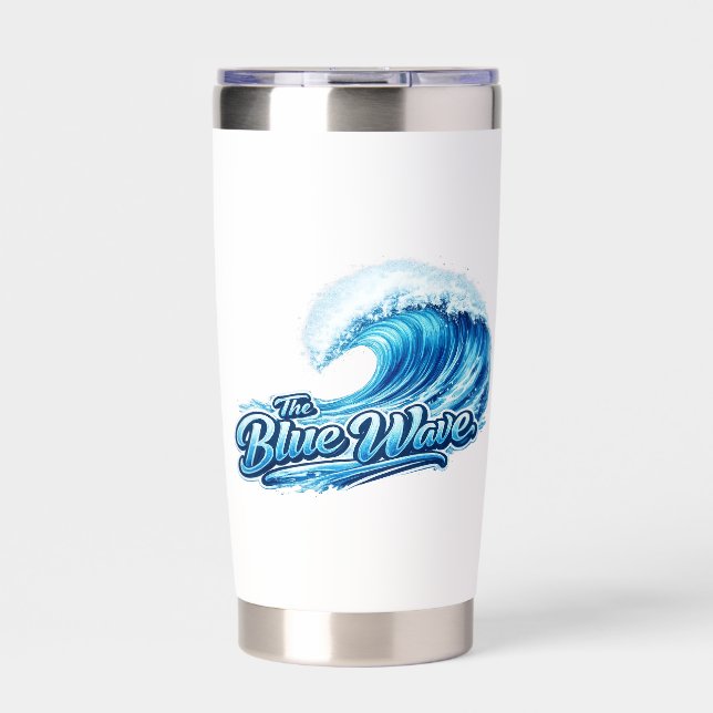 The blue wave Tumblr - vote blue in 2026 Insulated Tumbler (Front)