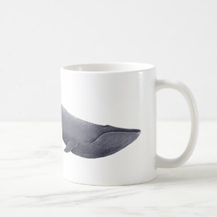 The Blue Whale Illustration Whale Lover Gift Coffee Mug