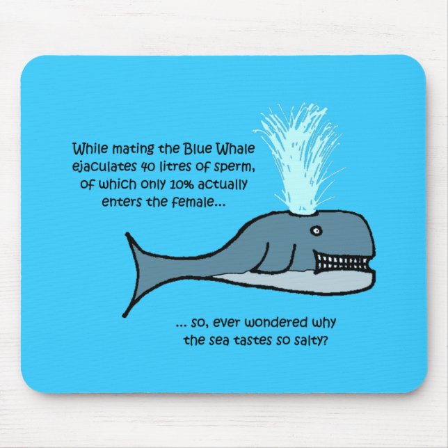 The Blue Whale... Mouse Pad (Front)