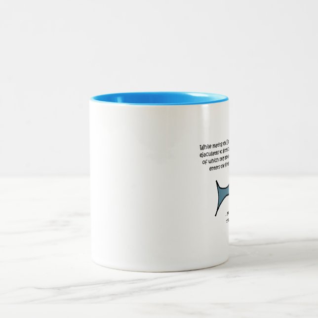 The Blue Whale... Two-Tone Coffee Mug (Center)