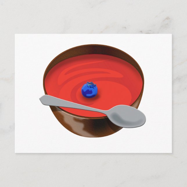 The Blueberry in a Bowl of Tomato Soup - Austin, T Postcard (Front)
