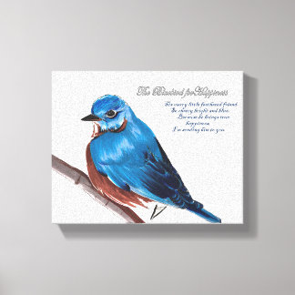 The Bluebird For Happiness Canvas Print