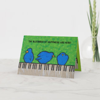 The bluebirds of happiness card
