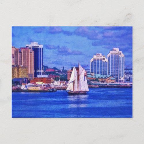 The Bluenose Sailboat Halifax Nova Scotia Canada Postcard