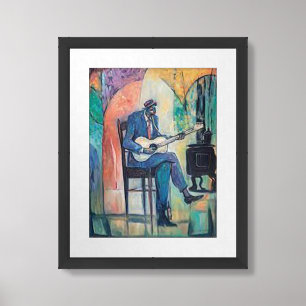 “The Blues” 12” x 16” Matted & Framed Poster