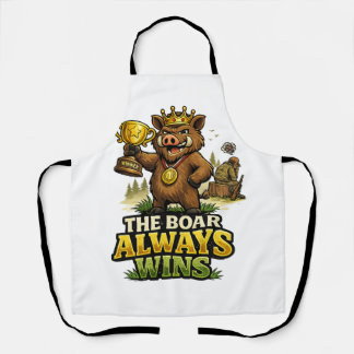 The Boar Always Wins Apron