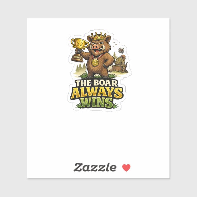 The Boar Always Wins Sticker (Sheet)