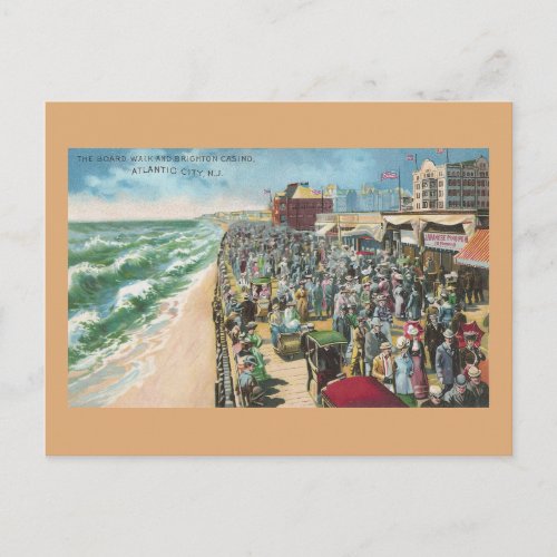 The Board Walk and Brighton Casino Postcard