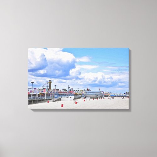 The Boardwalk at Seaside Heights before Sandy Canvas Print