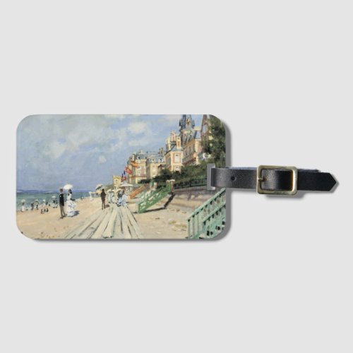 The Boardwalk at Trouville by Claude Monet Luggage Tag