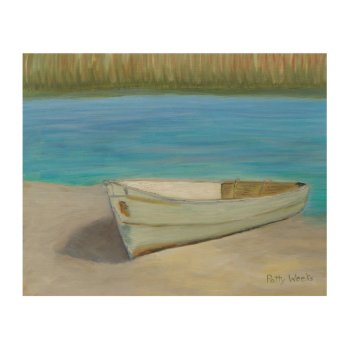 The Boat Wood Wall Art by Pattyshop at Zazzle