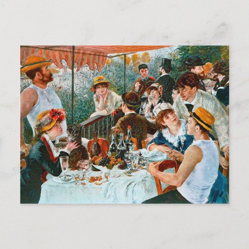 The Boaters Lunch by Pierre_Auguste Renoir Postcard