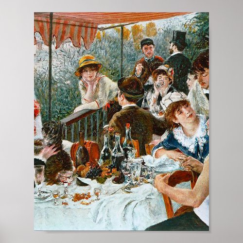 The Boaters Lunch by Pierre_Auguste Renoir Poster