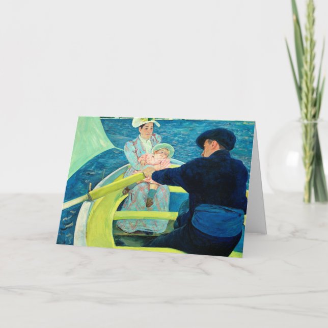 The Boating Party by Mary Cassatt Thank You Card (Front)