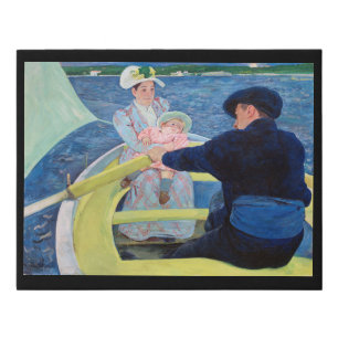 The Boating Party, Mary Cassatt Faux Canvas Print