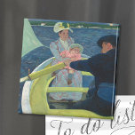 The Boating Party | Mary Cassatt Magnet<br><div class="desc">The Boating Party (1893-1894) by American impressionist artist Mary Cassatt. Original fine art piece is an oil painting on canvas. 

Use the design tools to add custom text or personalize the image.</div>