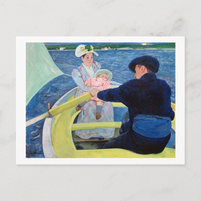 The Boating Party, Mary Cassatt Postcard (Front)