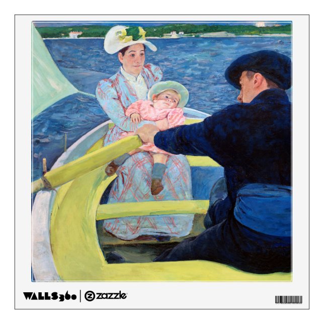 The Boating Party, Mary Cassatt Wall Decal (Front)