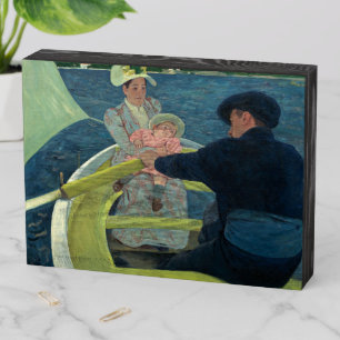 The Boating Party-Mary Cassatt Wooden Box Sign