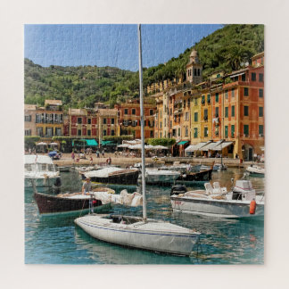 The Boats of Portofino, Italy - 20 x 20 inch Jigsaw Puzzle