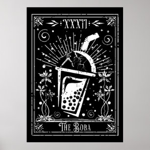 The Boba Tea Tarot Card Poster