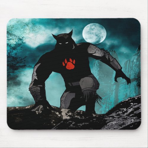 The Bobcat on the hunt mouse pad