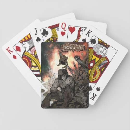The Bobcat V1 design playing cards