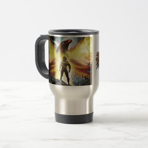 The Bobcat V2 design travel mug