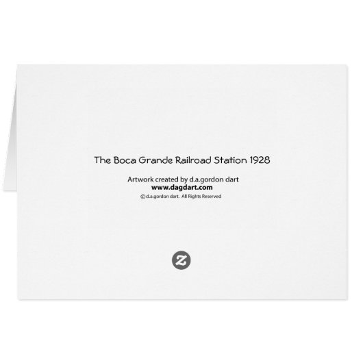 The Boca Grande Railroad Station 1928 (Back Horizontal)