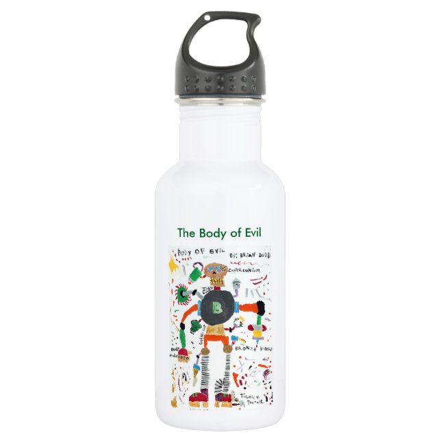 The Body of Evil Stainless Steel Water Bottle (Front)