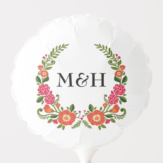 The Bohemian Summer Wedding Collection Balloon (Front)
