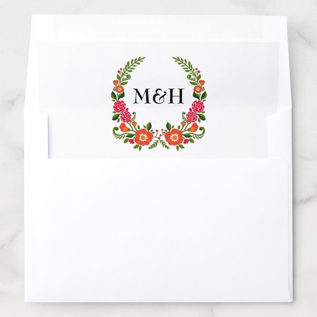 The Bohemian Summer Wedding Collection Envelope Liner (In Envelope)