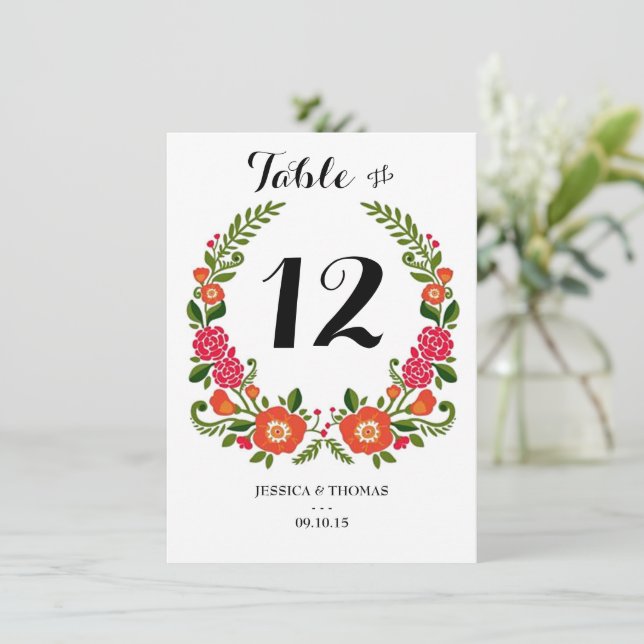 The Bohemian Summer Wedding Collection Invitation (Standing Front)