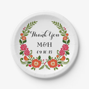 The Bohemian Summer Wedding Collection Paper Plates