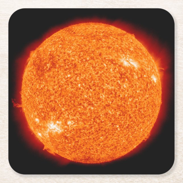 The Boiling Sun Square Paper Coaster (Front)