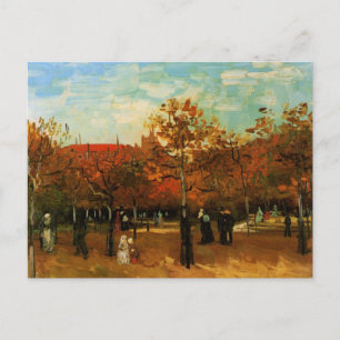 The Bois de Boulogne by Van Gogh, Postcard