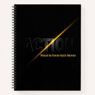 The Bold Command Action Motivational Typography Notebook