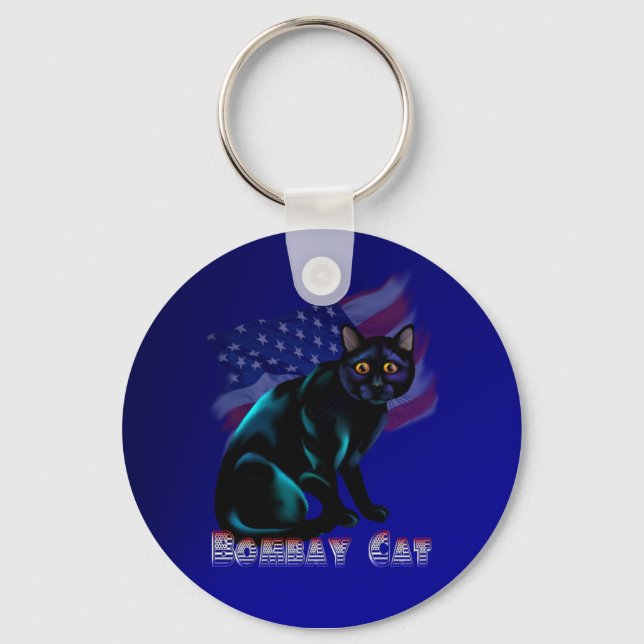 The Bombay Cat Keychain (Front)
