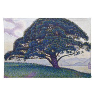 The Bonaventure Pine, Oil Painting, Paul Signac Cloth Placemat