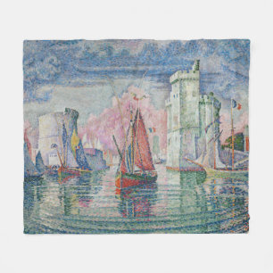 The Bonaventure Pine, Oil Painting, Paul Signac Fleece Blanket